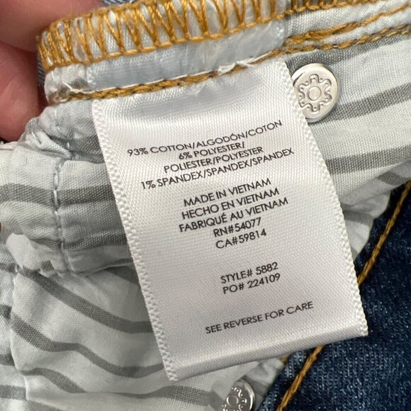 CABI The Skinny Jeans Classic Wash Sz 8 #5882 EUC - Picture 7 of 7